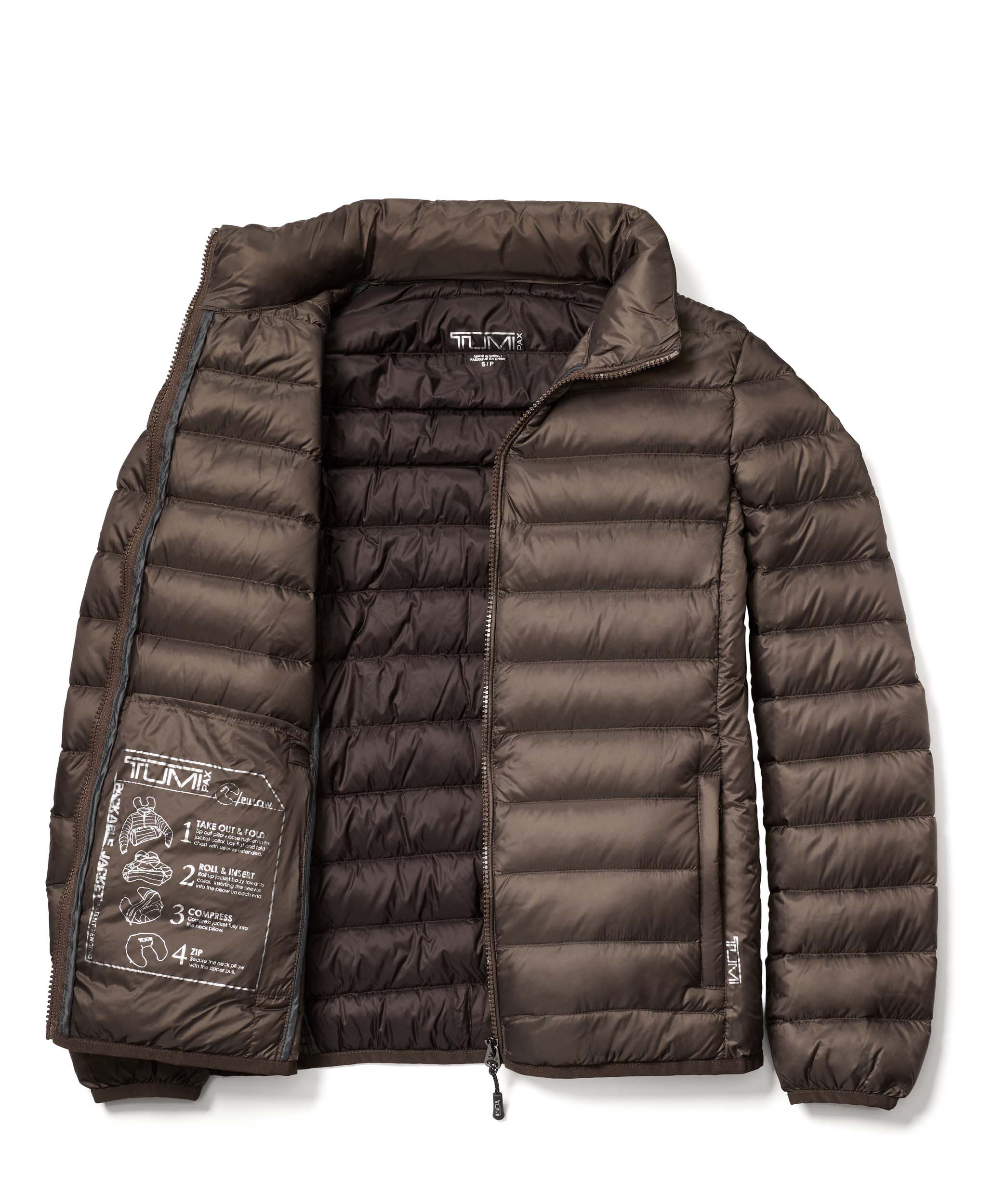 tumi pax down jacket