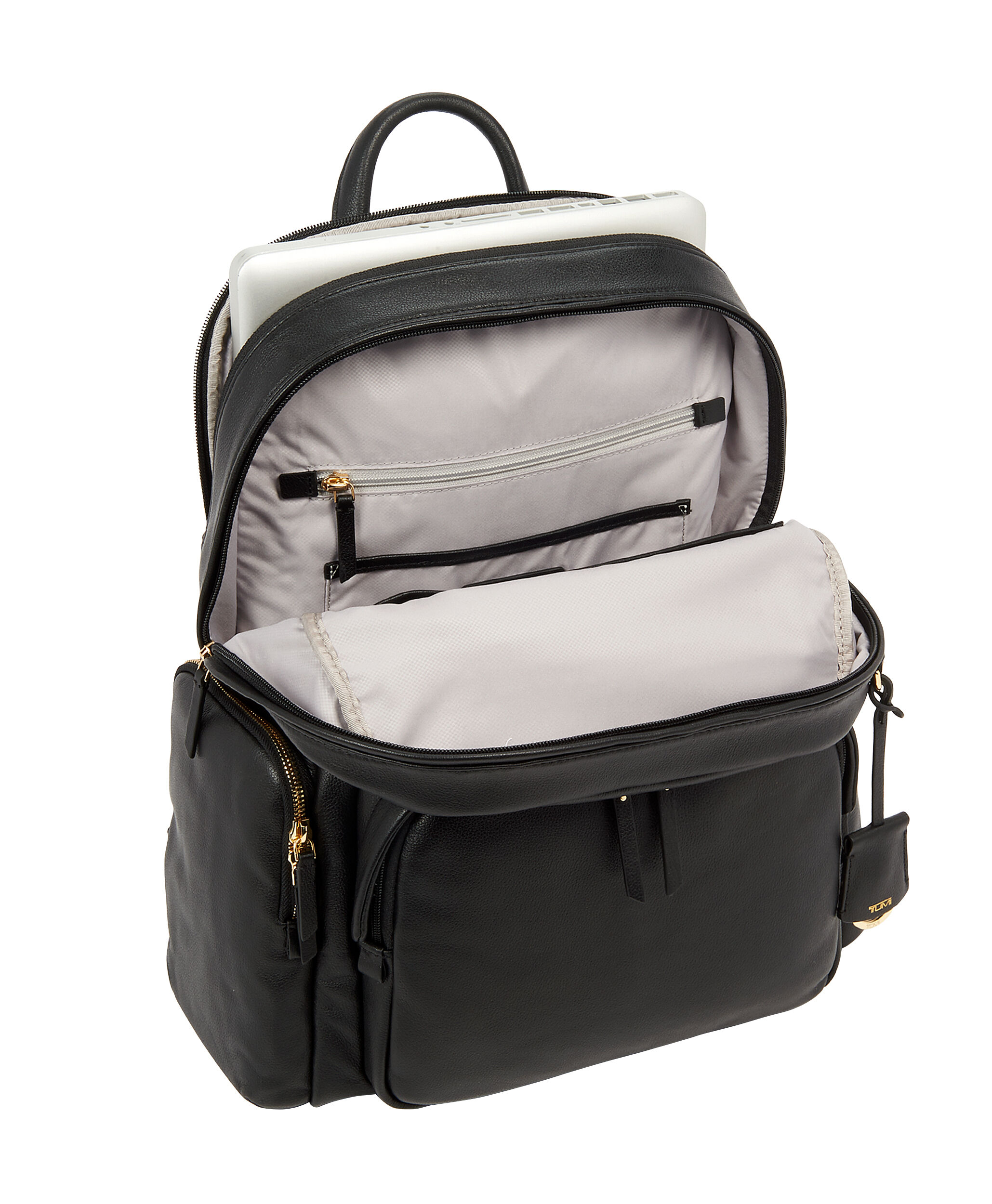tumi calais leather computer backpack