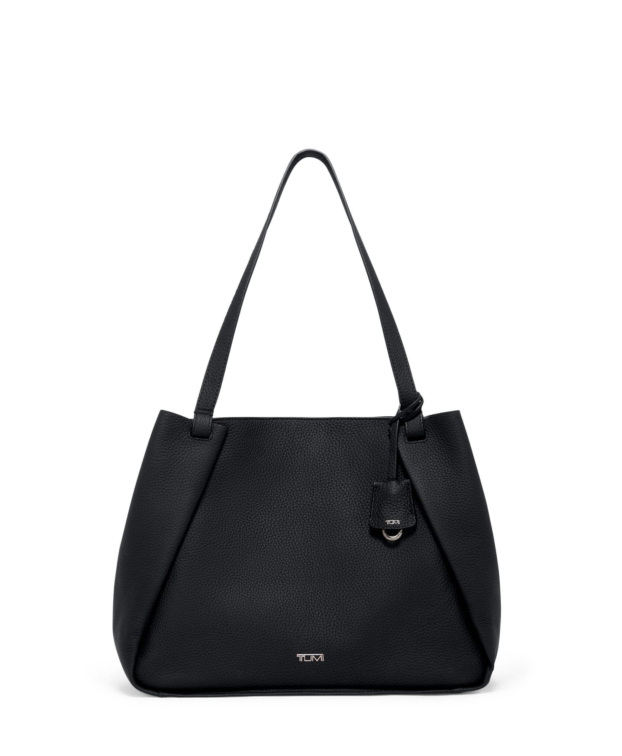 Tumi leather tote bag top
