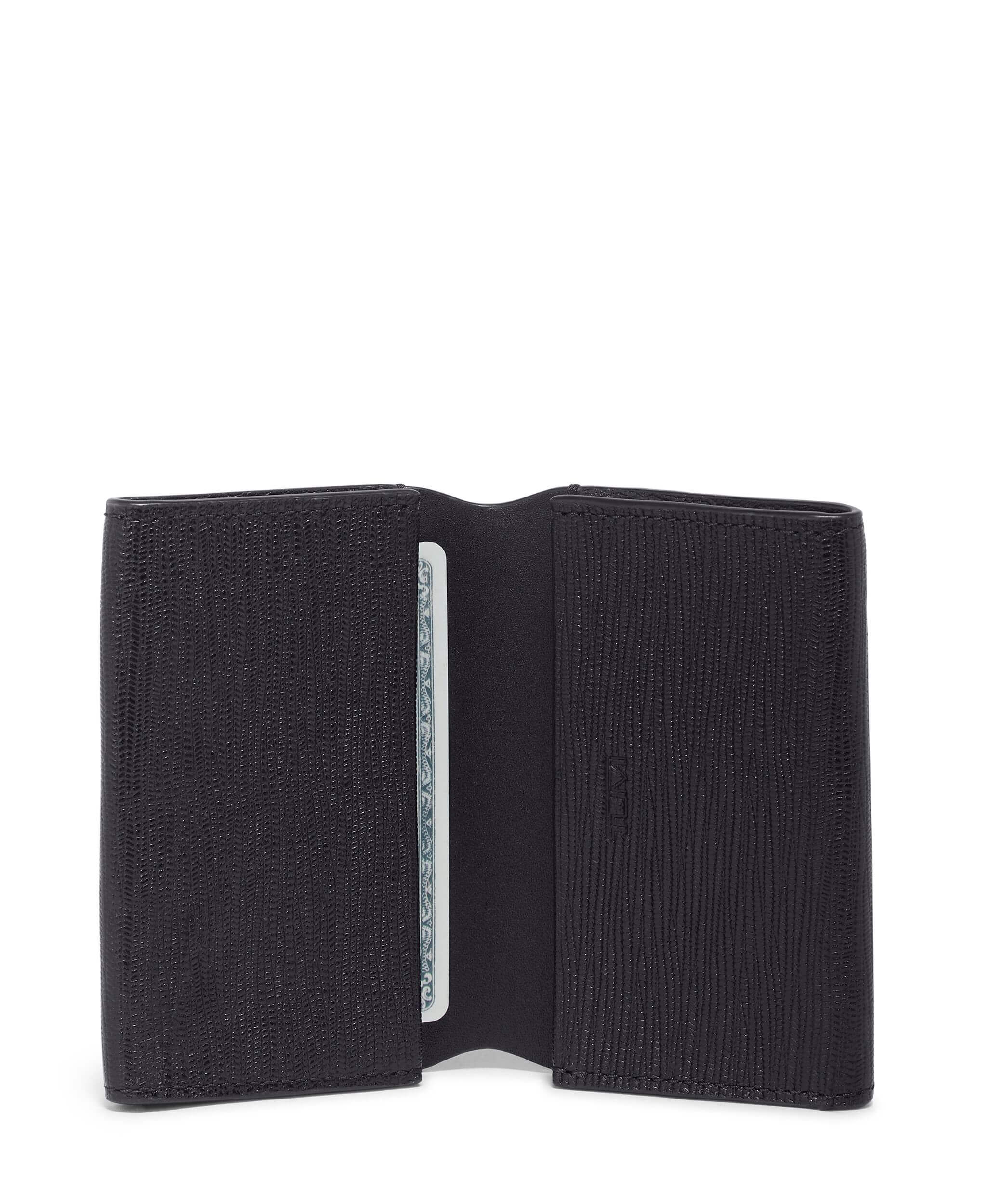 Tumi nassau gusseted card case top
