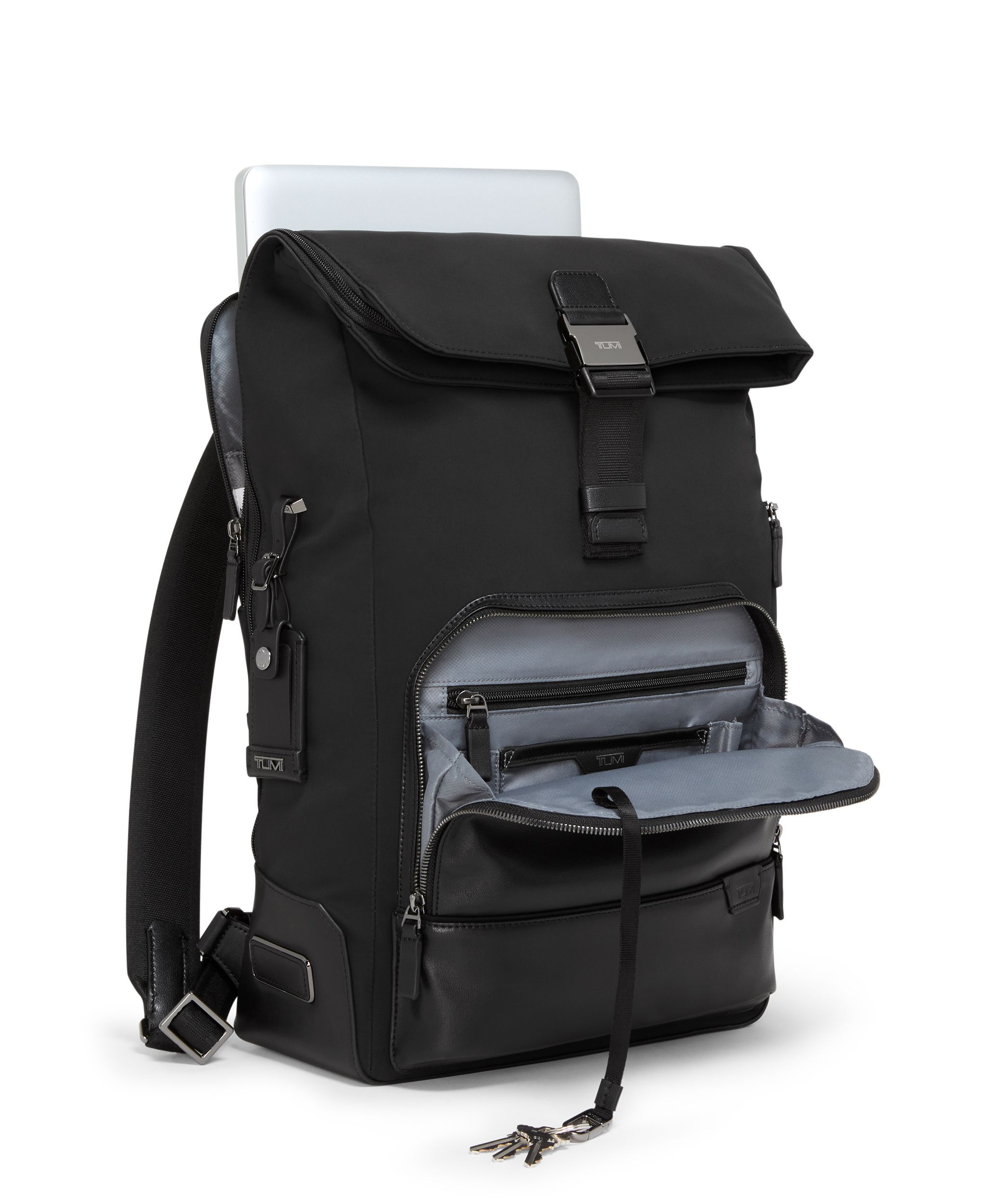 Tumi backpack roll top discount