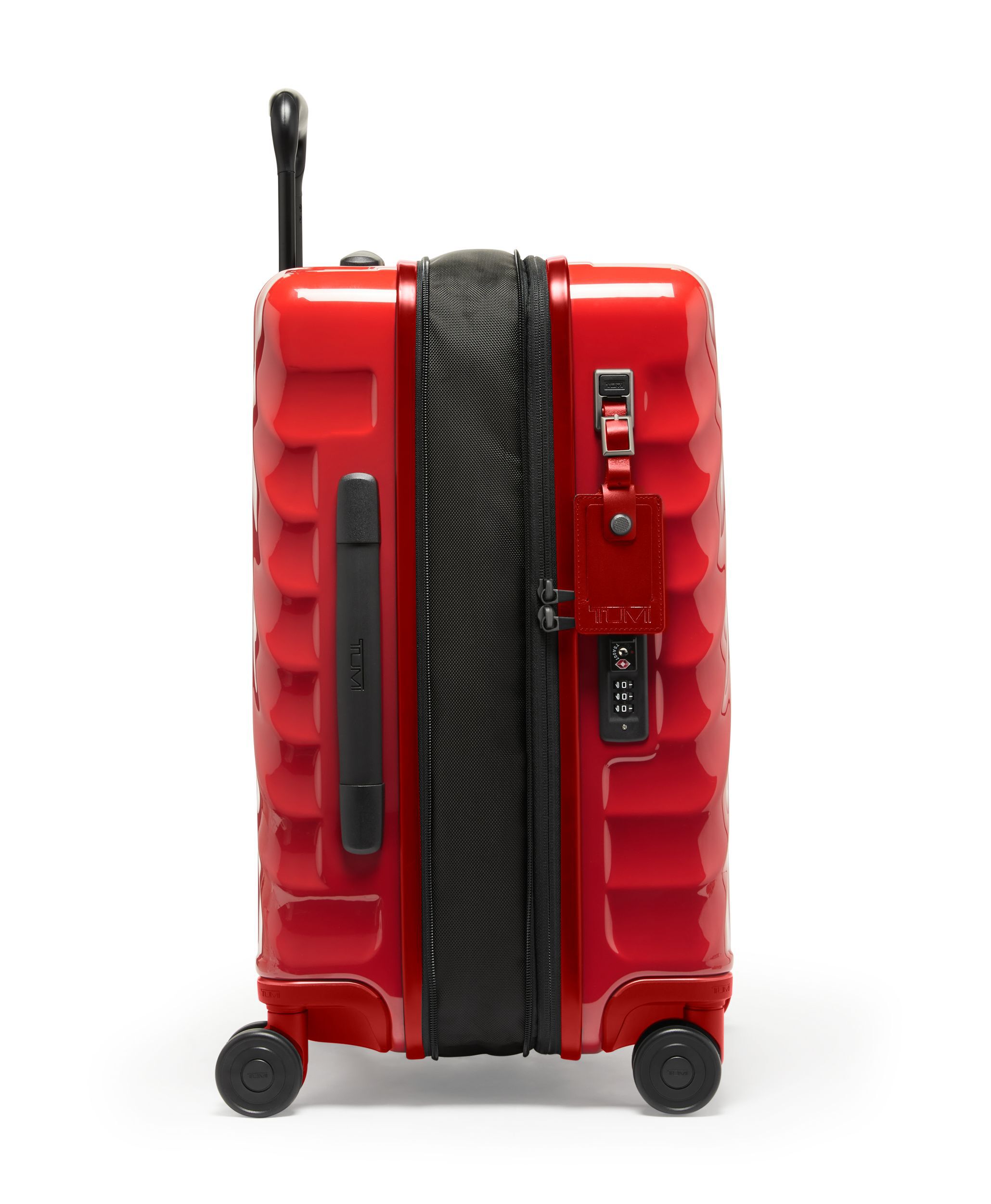 Tumi red luggage top