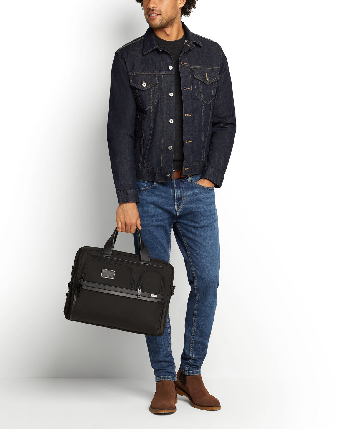 TUMI Alpha 3 EXP ORG LAPTOP BRIEF Black