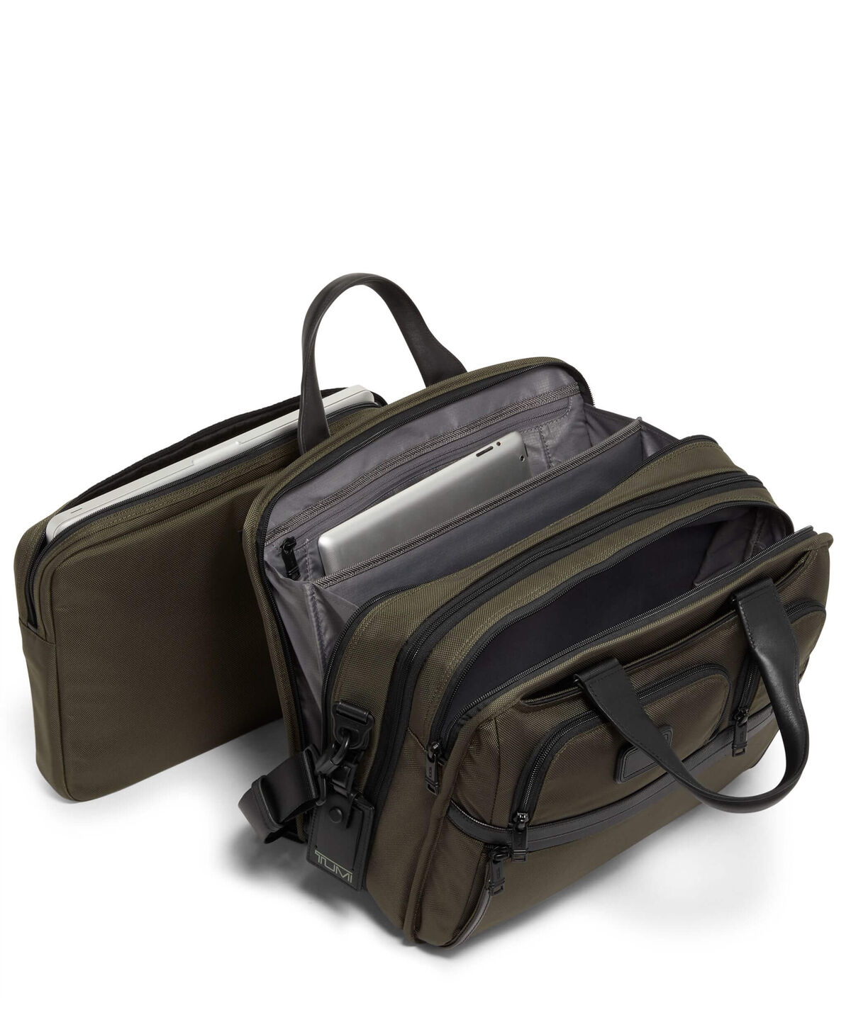 Tumi Alpha 3 EXP ORG LAPTOP BRIEF  Olive Night