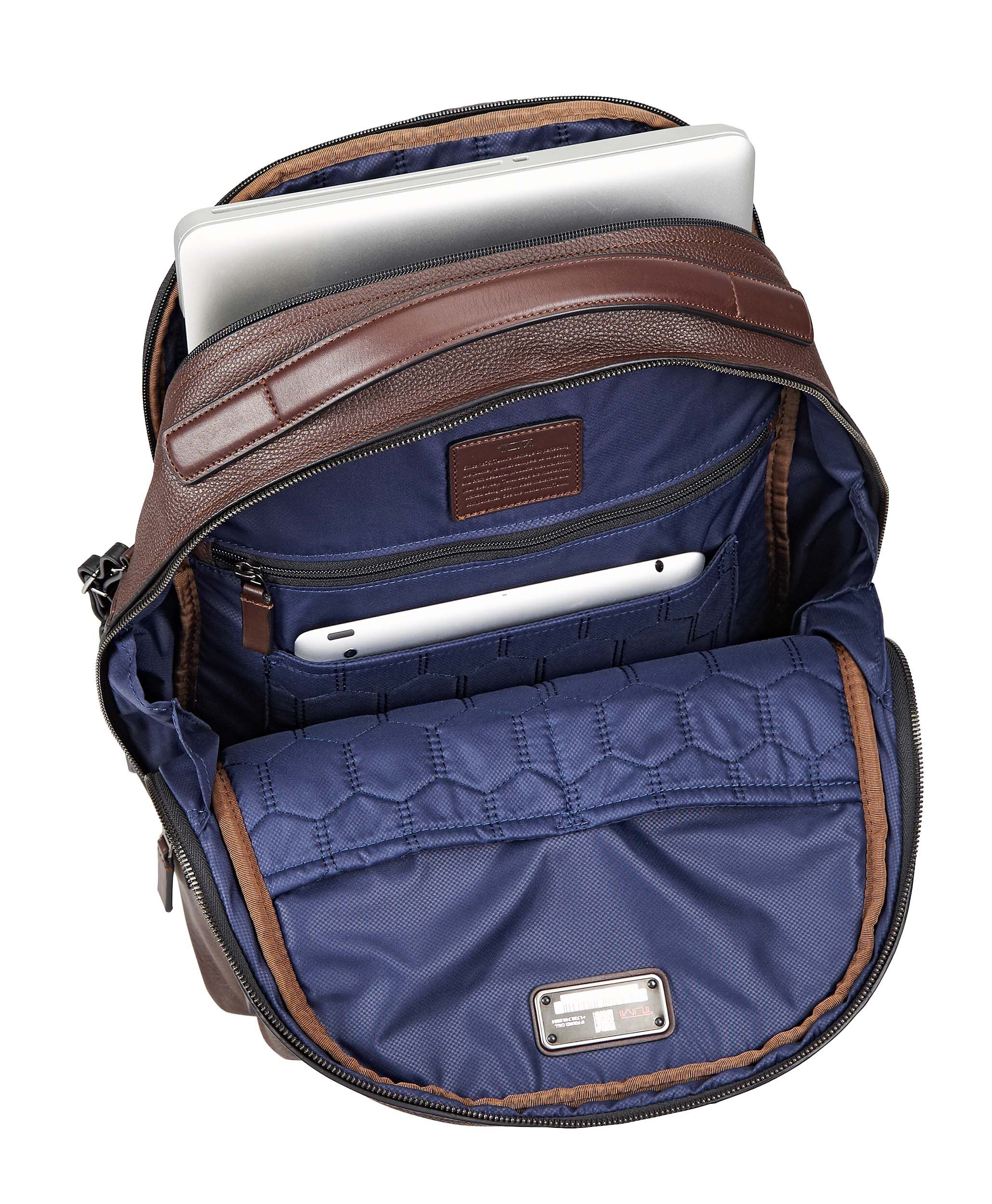 tumi harrison webster backpack leather
