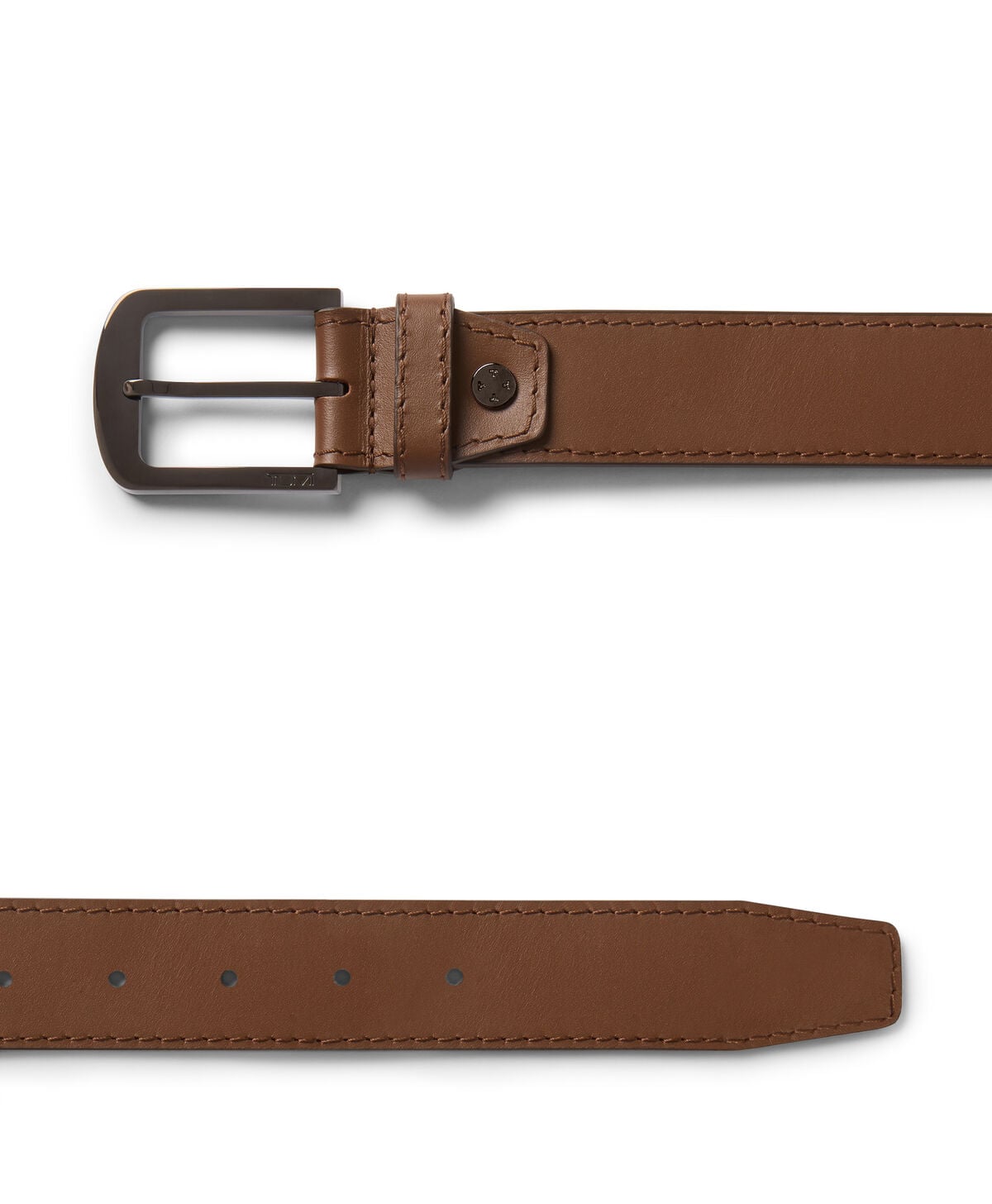 Belts Cintura in pelle con fibbia rettangolare arrotondata, 35mm