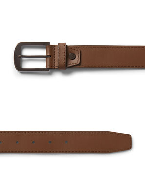 Belts Cintura in pelle con fibbia rettangolare arrotondata, 35mm