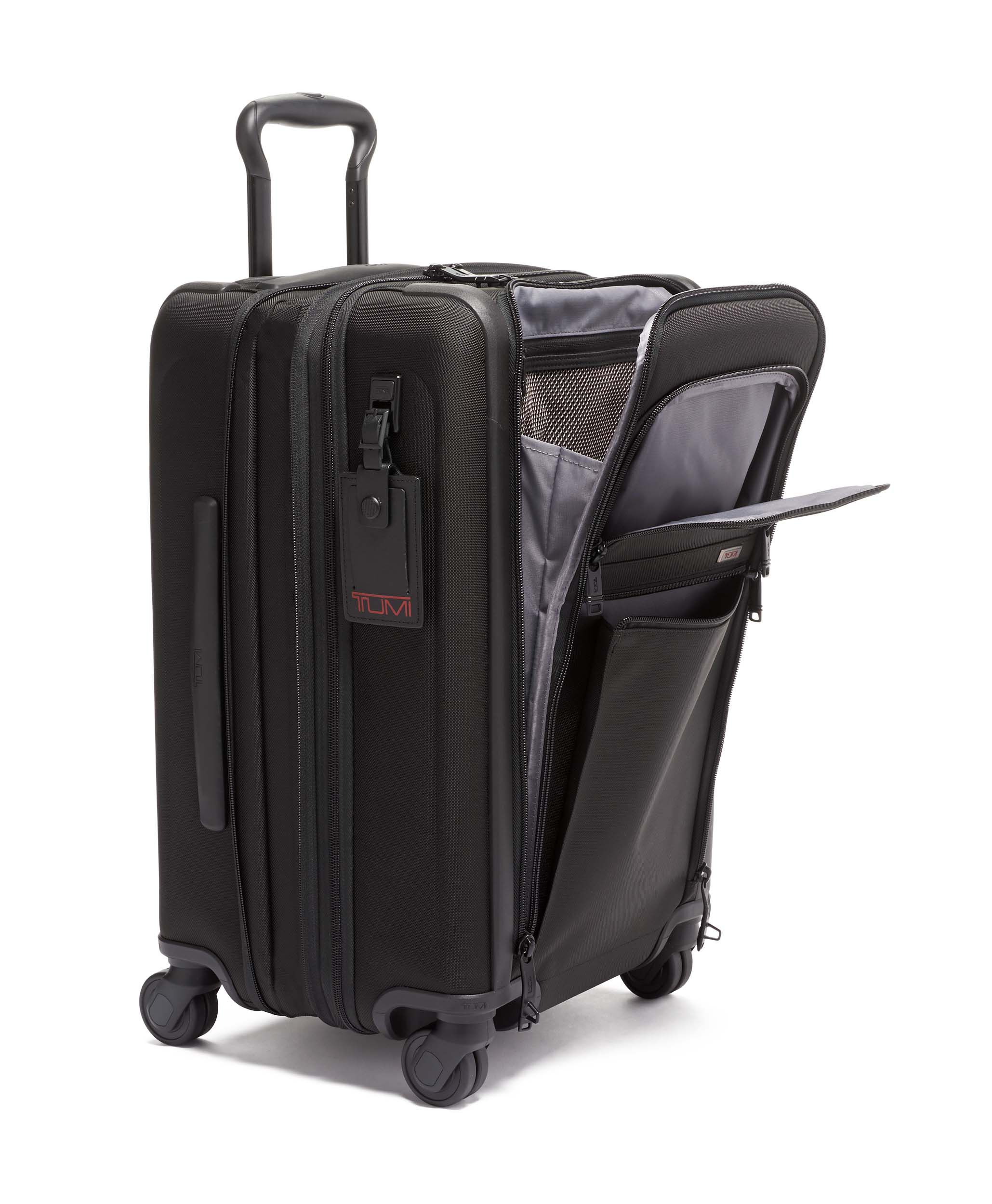 Tumi black luggage store