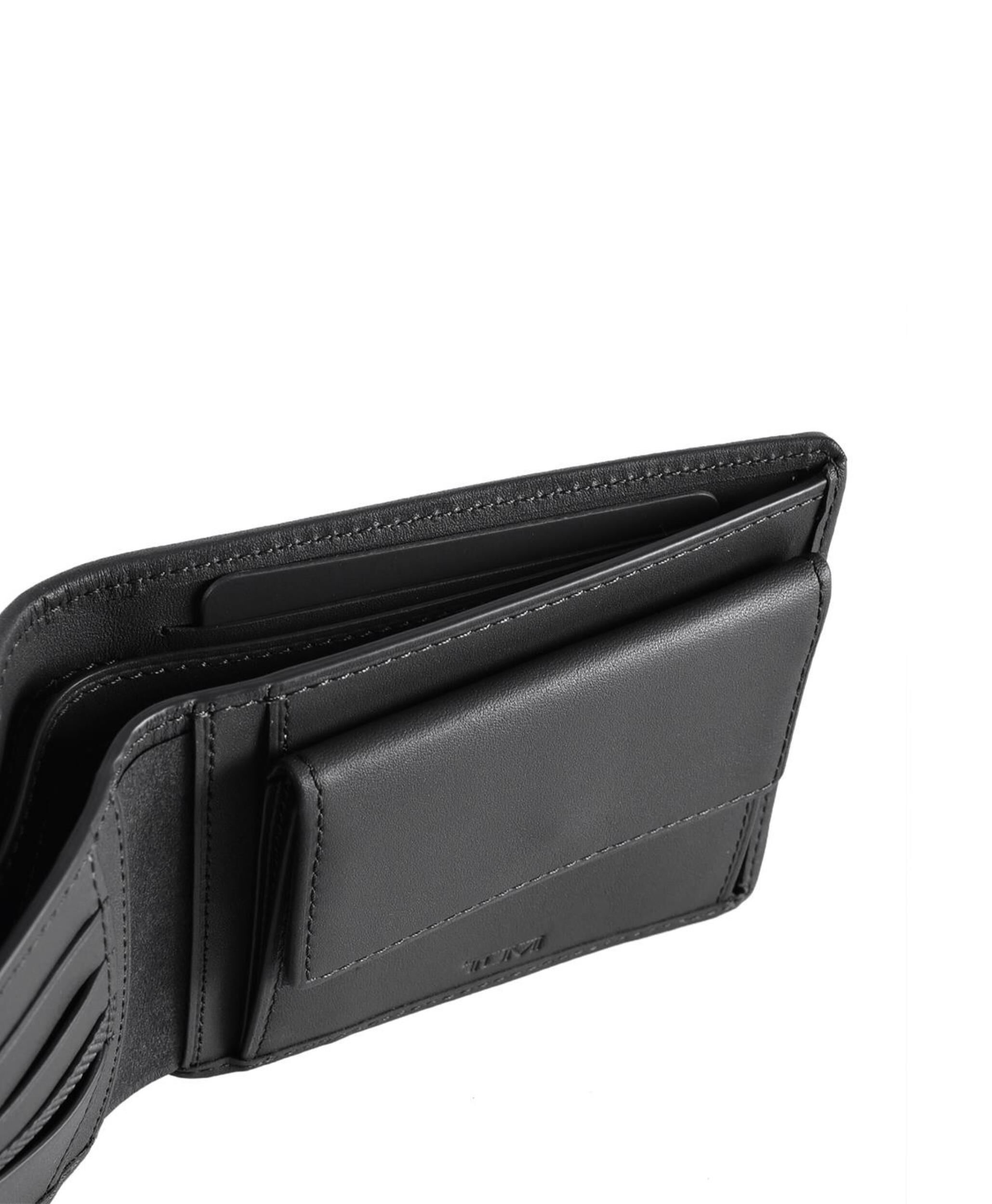 Tumi global wallet with coin pocket top