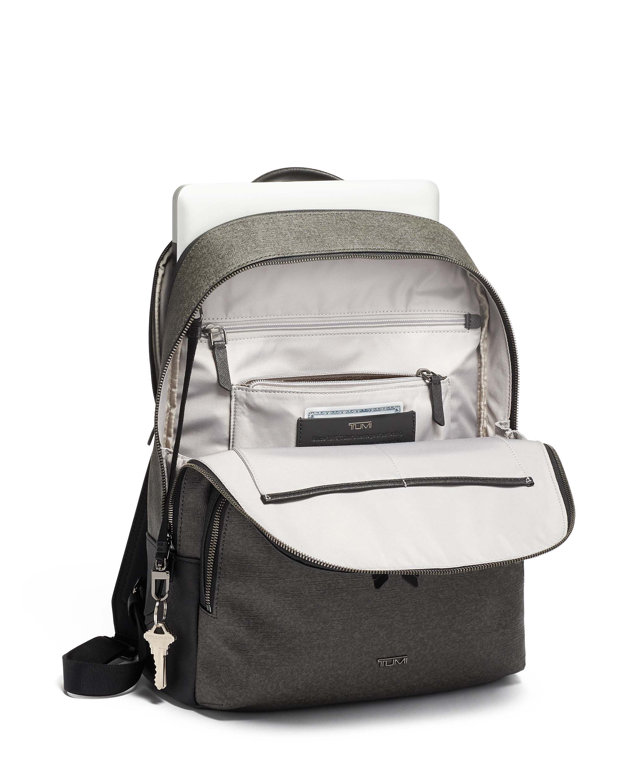 tumi earl grey backpack