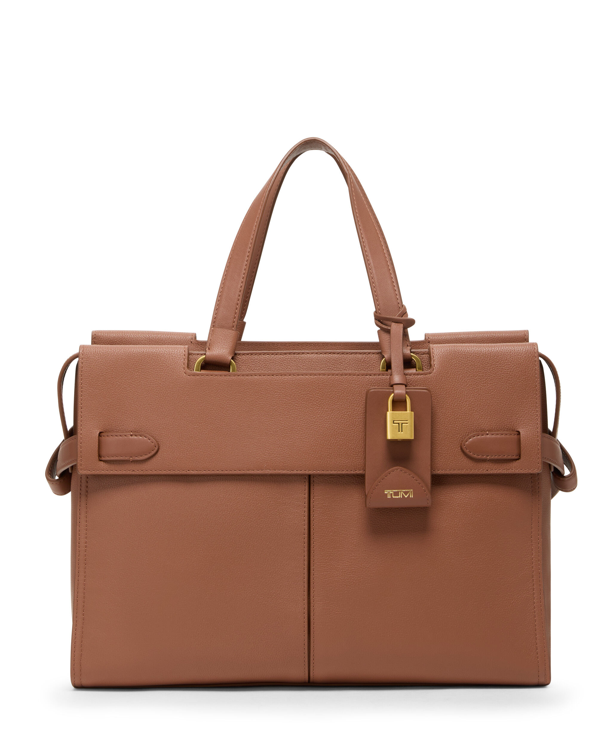 TUMI ブラウン ビジネスバッグ 美品 TUMI Brown Leather 17” Messenger Laptop Expandable Briefcase Bag