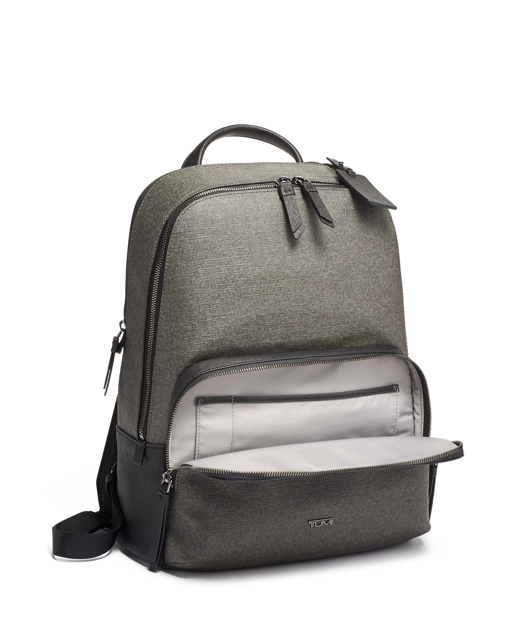 tumi earl grey backpack