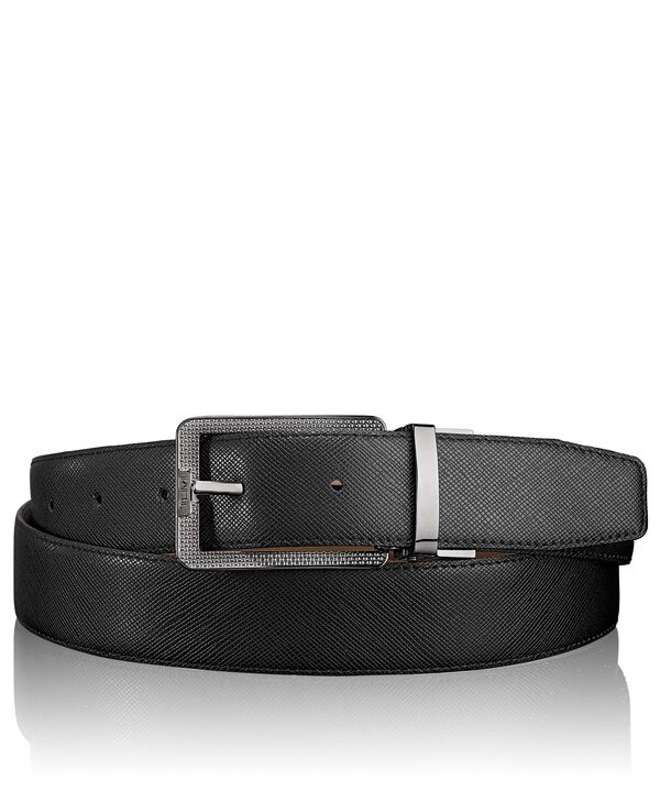 Cintura Reversibile In Pelle Stampata Con Disegno Balistico 44 Belts